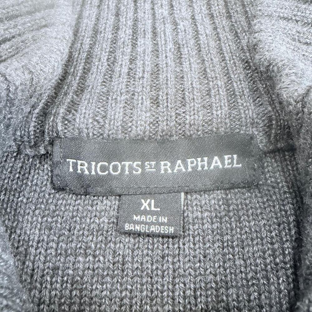 Bundle 2 Tricots St Raphael Mens Sweater Sherpa Lined 1/4 Button Mock Neck Sz XL - Picture 12 of 16